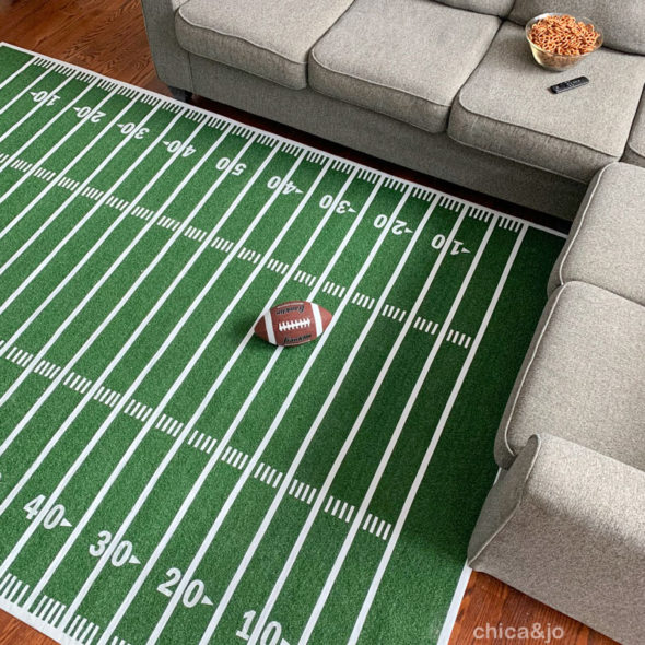 football field carpet in basements