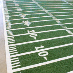 Make a Football Field Rug | Chica and Jo