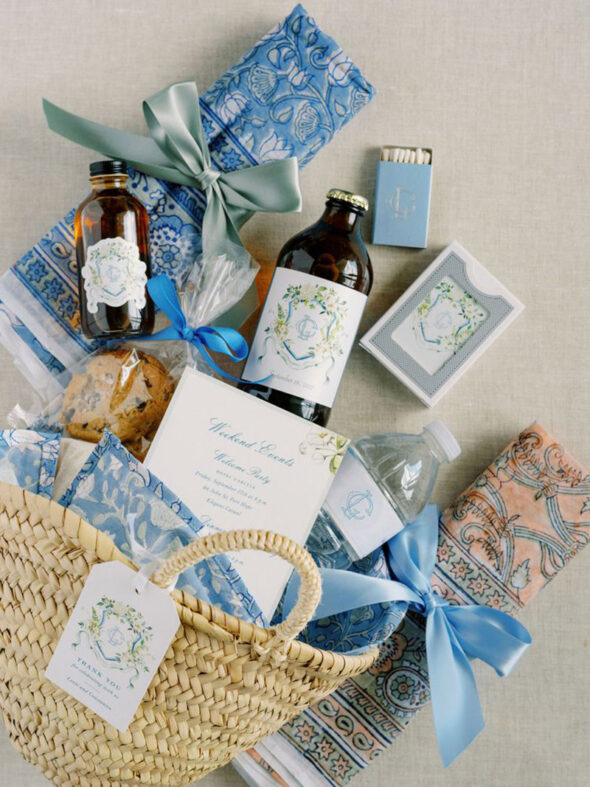 wedding welcome basket for guests