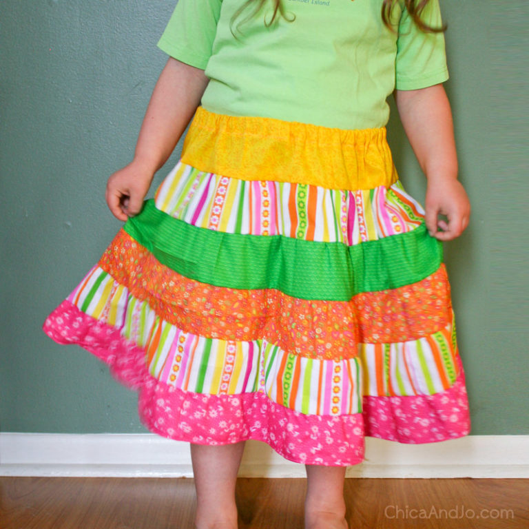 How to Sew a Tiered, Ruffled Skirt | Chica and Jo