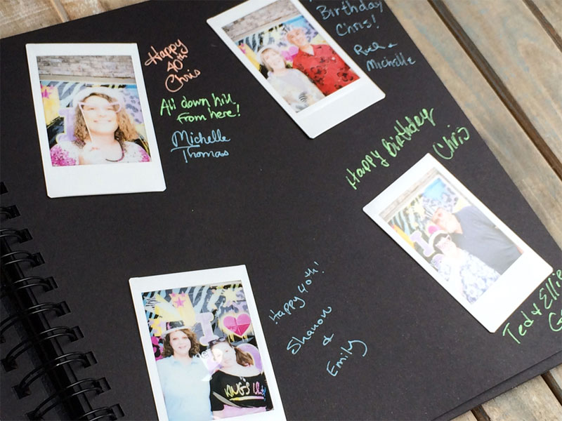 Polaroid guest book album | Chica and Jo