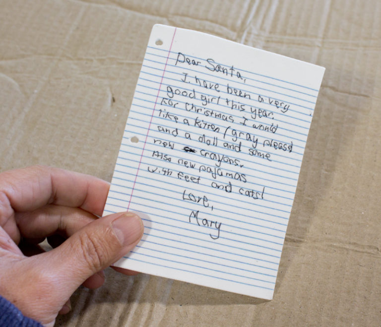 Child's Letter to Santa Ornament from Shrinky Dinks | Chica and Jo