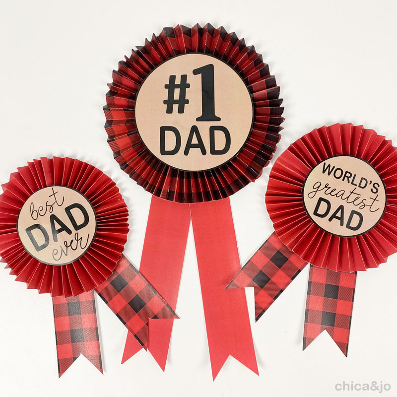 Dad Award Ribbons For Father s Day Chica And Jo