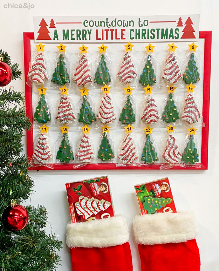 Little Debbie Christmas Tree Advent Calendar Chica and Jo