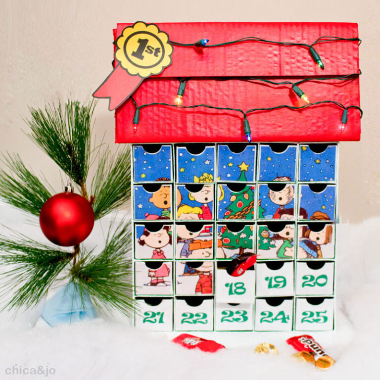 Unique Diy Advent Calendar Ideas Charlie Brown Peanuts 768x768 
