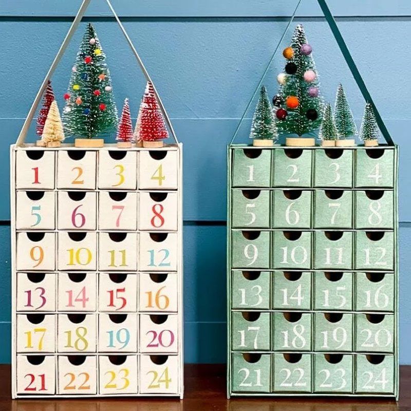 Unique Diy Advent Calendar Ideas Papier Mache Boxes 