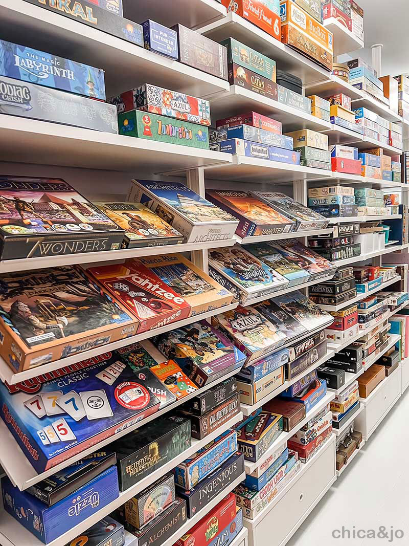 Board Game Storage Ideas Ikea Elvarli Shelves 