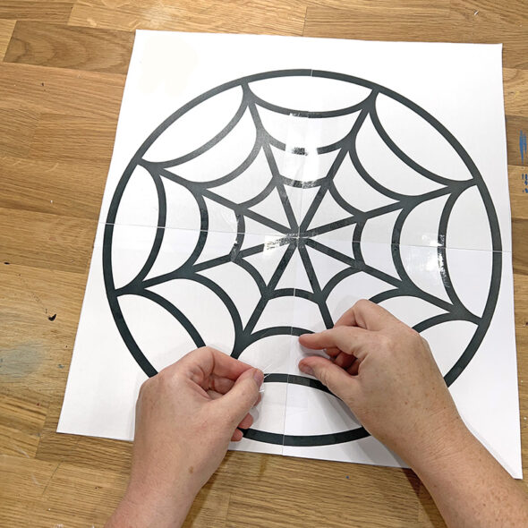 Easy DIY Cobweb Placemats for Halloween