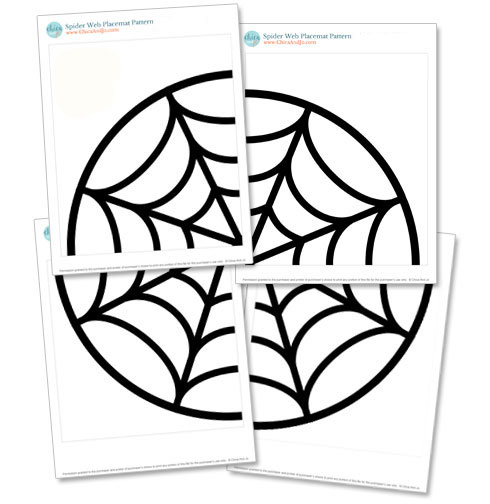 cobweb placemat pattern