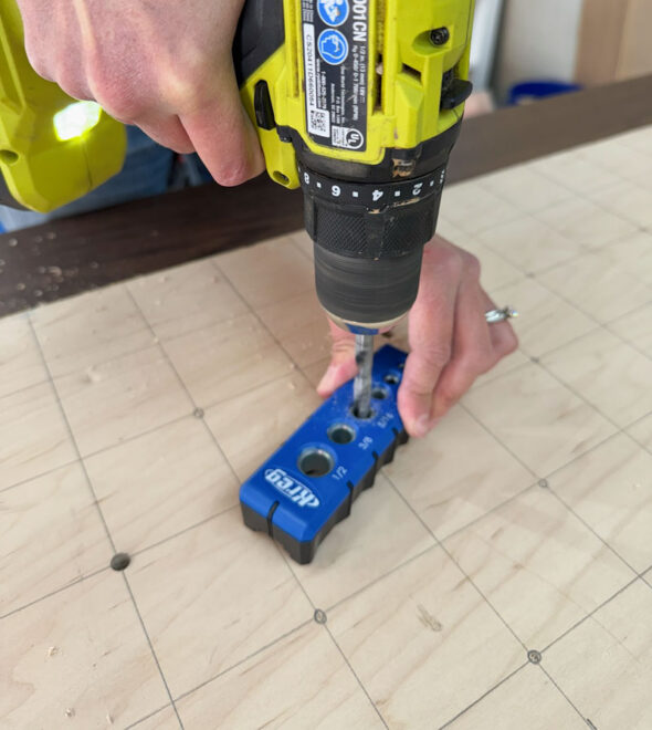 diy plinko board - how to make a plinko - drill guide