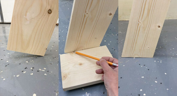 diy plinko board - how to make a plinko - level off the legs