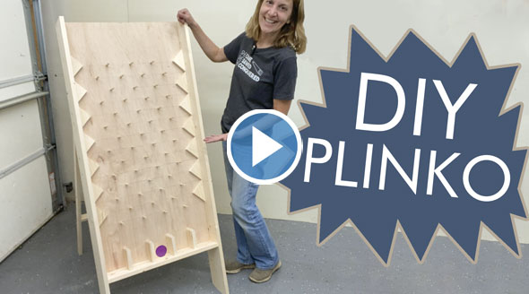 diy plinko board - how to make a plinko - video