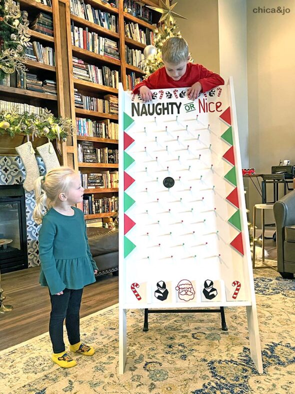 Christmas plinko game for kids