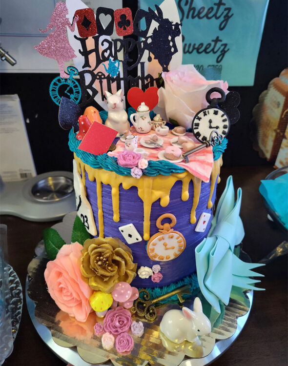 trendy chaos cakes messy cakes mad hatter